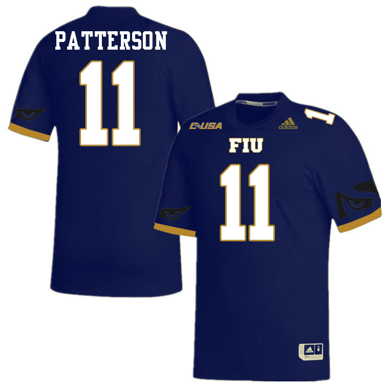 #11 Dean Patterson FIU Jersey,Florida International University Panthers Football Jersey-Navy